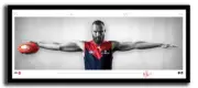 MAX GAWN MINI WINGS MELBOURNE DEMONS FC OFFICIAL AFL PRINT FRAMED MEMORABILIA
