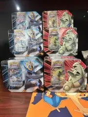 Pokémon VStriker Tins - (3) Tyranitar, (5) Empoleon- 8 Tins - 40 Packs