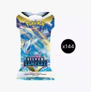 Pokemon Sword & Shield Silver Tempest Sleeved Booster Case SEALED - 144 Packs