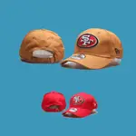 NFL 橄欖球調整帽 舊金山49人 SAN FRANCISCO 49ERS 彎簷 老帽 男女通用 可調整 嘻哈帽 運動帽