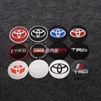 在飛比找Yahoo!奇摩拍賣優惠-TOYOTA 豐田 輪圈貼標 鋁圈蓋貼 方向盤鋁貼 TRD 