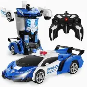 Car Robot Police Car Kids Toy Remote Control Car Independent Transformable SR6