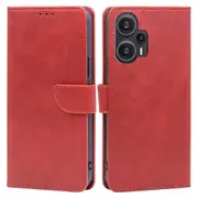 Phone Folio Cover for Xiaomi Redmi Note 12 Turbo/Poco F5 5G Calf Texture Stand Wallet Leather Case