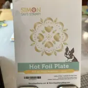 Simon says Stamp! Hot Foil Plate Folk Art Floral Medallion, #ssfp024c