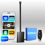 Mini DIY Camera 4K Video WiFi App Home Security PIR Sensor Battery 128GB