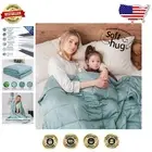 Cooling Weighted Blanket for Adults | Bamboo-Rayon - 15lbs, 60''x80'' Queen Size