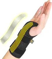 Bracoo Wrist Brace, for Carpal Tunnel Day & Night, Adjustable Wrist Support Wrap with Splint, For Women Men, Fit Right Left Hand, Arthritis, Tendonitis, Sprain, Carpal Tunnel Syndrome, WB31, 1 Count