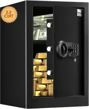 Modern 2.2 Cuft Waterproof Fireproof Safe - Keypad Lock & Alarm System