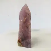 182g Natural Purple Chalcedony Grape Agate Quartz Crystal Wand Point Healing