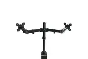 Dual LCD Monitor Desk Mount Stand Adjustable Fits 2 Screens Up To 27"