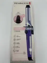 Remington Ceramic 1 1/4" Clipped Curling Iron- NIB CI5032 Relaxed Curls Purple