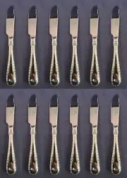 SET OF TWELVE - Wedgwood Stainless Flatware METROPOLIS Butter / Cheese Servers