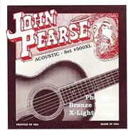 John Pearse P500XL Bronze Acoustic Guitar Strings, Extra Light