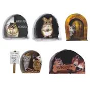 5Pcs/Set 3D Wall Stickers Realistic Mouse Hole Wall Decal Fun Art