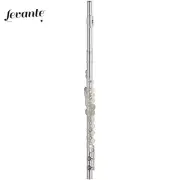 Levante LV-FL5111 Silver Plated Offset G Closed Holes C Flute with Case
