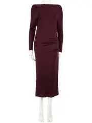 Vivienne Westwood Anglomania Purple Drape Midi Dress