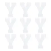 Letters Y Patches White Iron-On Letters Patch for Clothing Repair 9 Pcs