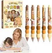 Ball Point Pens | Capybara Ballpoint Pen,Cute Pens Erasable Ink Pens Cartoon Capybara Pens 0.5mm Fine Point Black Ink Pen School Pens for Girls Boys