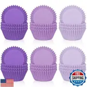 Whaline 600Pcs Purple Cupcake Liners Gradient Purple Baking Cups Cupcake Wrap