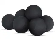 FlameDuty Ceramic Fire Balls 12pc - 4" Round Fire Stones - Fire Pit & Fireplace