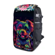 Skunk FaceOff Customizable Smell proof Fashion Backpack - Technicolour Pup