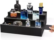 Wooden Cologne Organizer for Men - 3 Tier Cologne Stand Perfume Organizer