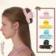 4 Pcs Pencil Hair Claw Clips Funny Teacher Hair Clips Cute Back to School Accessories for Teachers Approbation Present