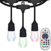 (NEW) Honeywell 36ft Color Changing LED Commercial Indoor/Outdoor String Lights