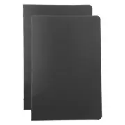 A6 Binder Cover, 2 Pcs PP 6 Ring Round Ring Binder Cover, Black
