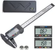 6Inch / 150Mm Electronic Digital Caliper Carbon Fiber Dial Vernier Caliper Gauge