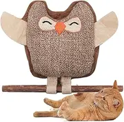 Cat Nip Toys | Kitten Chew Plush Cat Nip Toys - Interactive Cute Pet Supplies, Health Enrichment Indoor Games Owl Doll for All Breeds Chewing Play