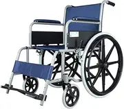Manual Wheelchair Folding Elderly Wheelchairs Disabled Lightweight Elderly Wheelchairs Without Rear Hand Brake,Portable (Multicolor Colored)