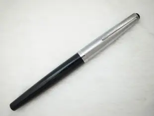 B984 1960s 萬寶龍 德國製 41型鋼蓋黑桿鋼筆 14c 細字尖(7成新)(活塞上水)