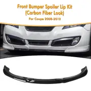 Front Bumper Splitter Spoiler Lip Kit For Hyundai Genesis Coupe 2008-2012 New (for: Hyundai)