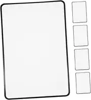 HOMSFOU 5pcs Ultra Thin PVC Magnifier Bookmark for Reading Full Page Magnifying Sheets Lightweight Plastic Magnifier for Seniors for Books and Newspapers