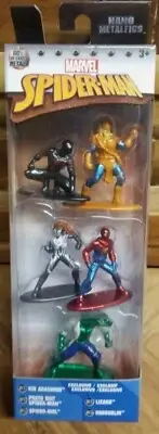 Nano Metalfigs Marvel Spiderman 5 Figure Collectors Die-Cast A Jada
