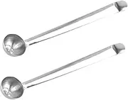OKUMEYR Stainless Steel Olive Spoon Set Long Handle Jar Spoon Drain Hole Pickle Tool