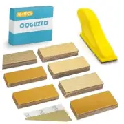 CoguZed 70 PCS Wet Dry Sandpaper Assortment Pack, Mini Hand Sander Block for
