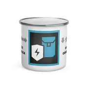 Shield Generator Pack Stratagem 12oz Enamel Mug