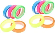 HONMEET 2sets Reading Tabs for Books Page Markers Sticky Tabs Book Tags Highlighter Tape Removable Supplies 5rolls*2