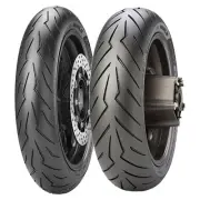 TYRE PAIR PIRELLI 120/80-14 58S + 140/70-13 61P DIABLO ROSSO SCOOTER