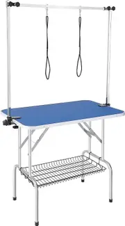 Pet Dog Grooming Table Height Adjustable Arm Table with 2 Loops