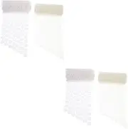 TEHAUX 1000pairs Removable Round Dot Stickers Self-Adhesive Dots for Organization Labeling and Crafting Transparent Hook Tape White