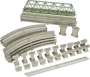 TomyTEC 9 mm N Scale Railway Track Set with Bridge