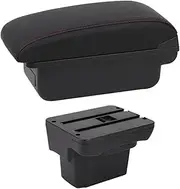Compatible With Chevrolet Cruze Armrest Box Compatible With Holden Cruze 2009-2015 Retrofit Parts Storage Box Car Supplies Interior Details USB(B1 Red Line)