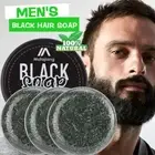 3pcs Men's Grey Coverage Bar Shampoo Hair Darkening Black Soap Grey Hair Cover