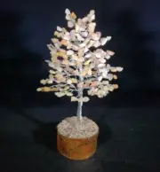 GOLDEN QUARTZ STEP STYLE GEMSTONE CHIP TREE WITH 300 STONES CRYSTAL TREE OF LIFE
