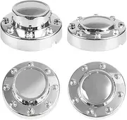 BHB Front & Rear Chrome Dually Wheel Center Hub Caps Compatible with Dodge Ram 3500 2011-2018 with Aluminum Wheels Replaces 68081010AA 68081015AC