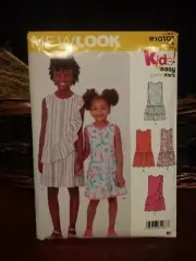 NEW LOOK Kids! Sewing Pattern R10101 Girls Summer Dresses Size 3-14