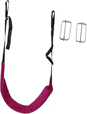 Lumbar Traction Belt Lumbar Traction Device Patient Spinal Harness Portable Sturdy Home Office Travelling Back Traction Belt, with Buckle Violet